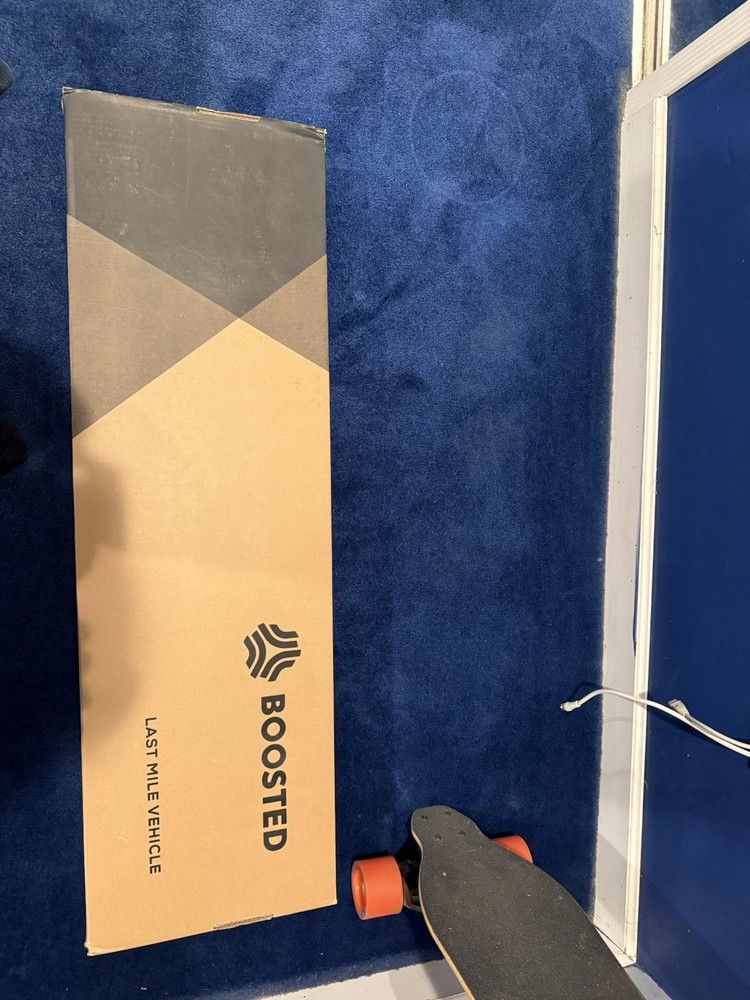 Boosted Stealth Electric Longboard with Remote, Charger, Manual & Box