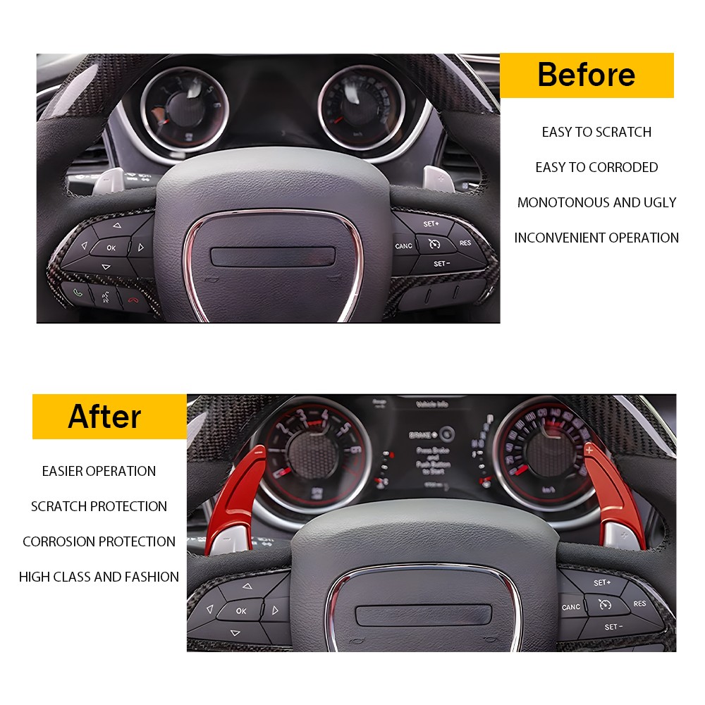 Steering Wheel Shift Paddle for 2015-2020 Dodge Charger Challenger Durango RT