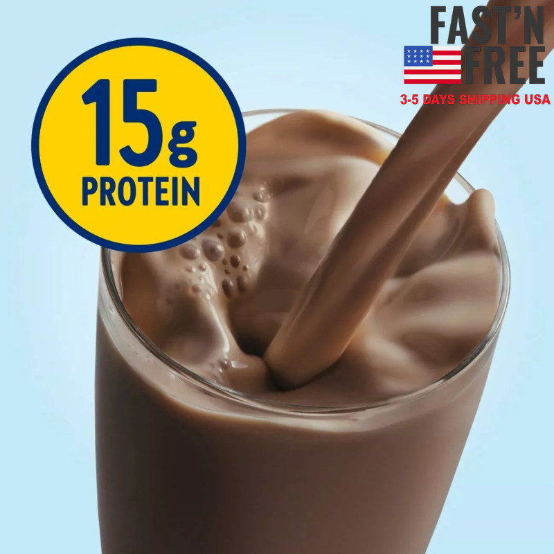 [2 Pack] Glucerna Hunger Smart Diabetic Protein Shake, Classic Chocolate, 10oz