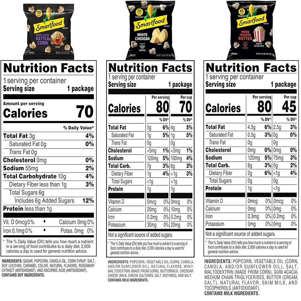 Delicious Popcorn Trio, 40 Individual Packs