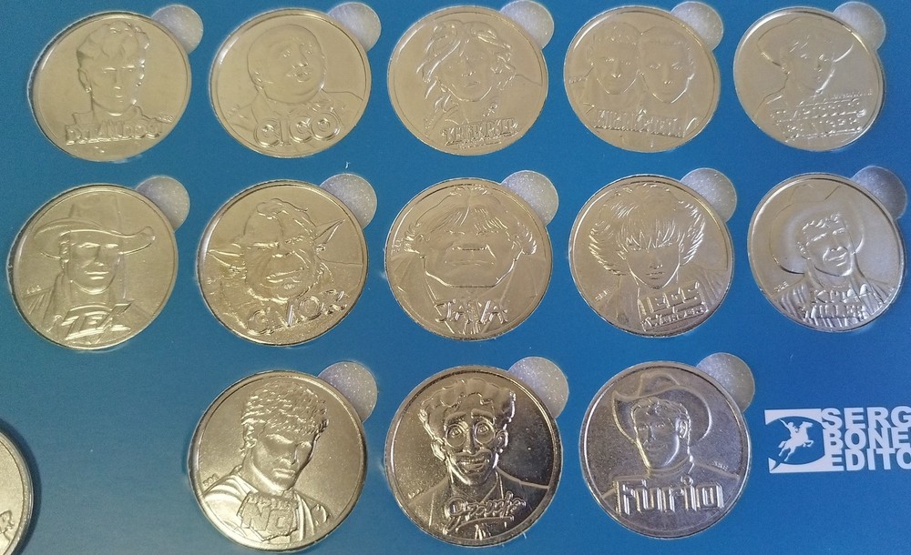 80s Medals Sergio Bonelli Binder with 22 Medals + Nick Raider Extra