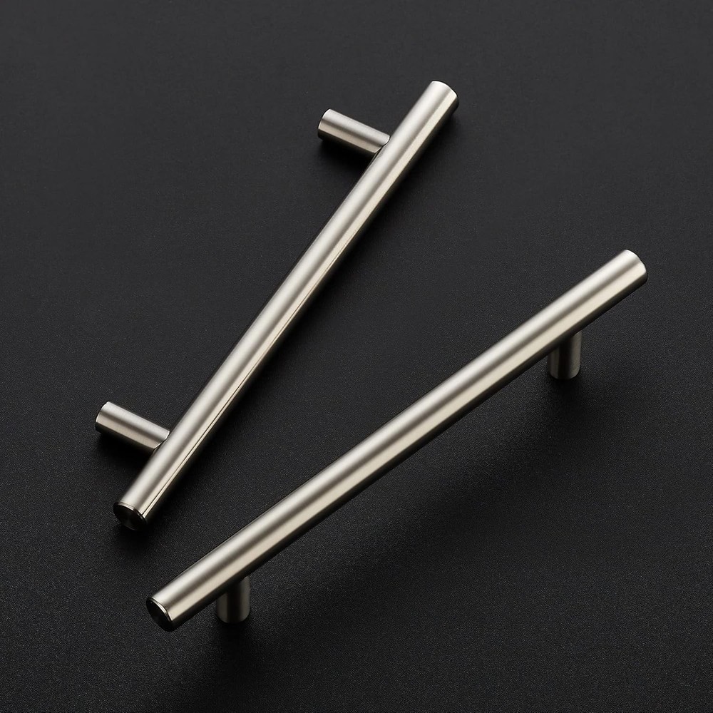 Classic Satin Nickel Cupboard Pulls - 5" Center - 30 Count