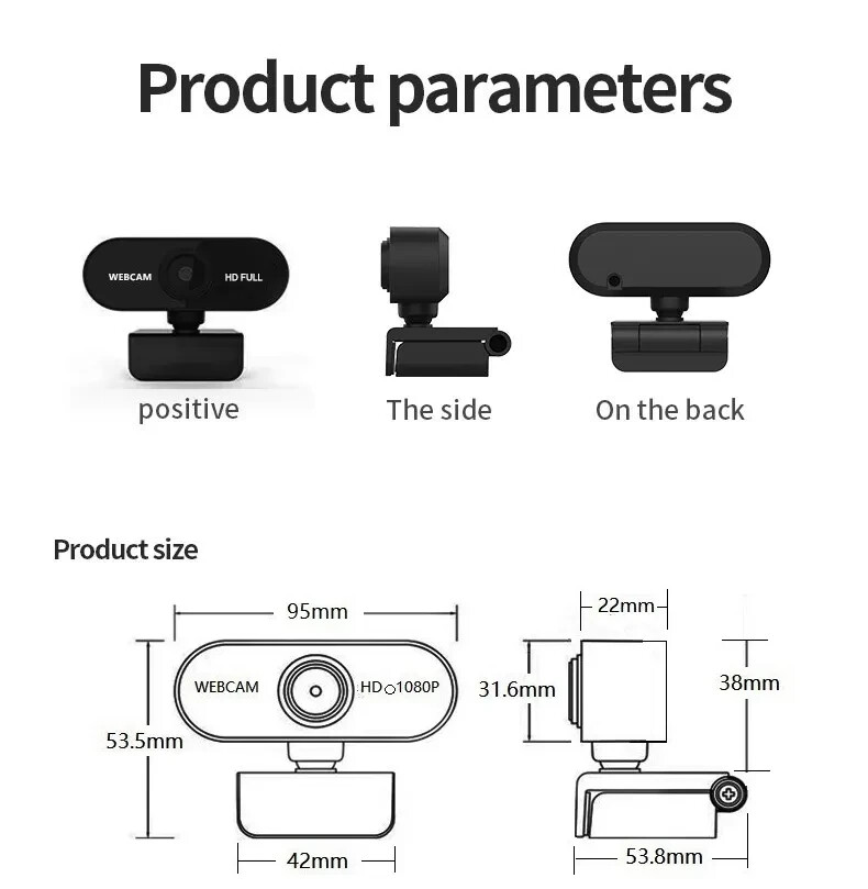 8 MP HD 4K Video Streaming Webcam HDR and Windows hello support