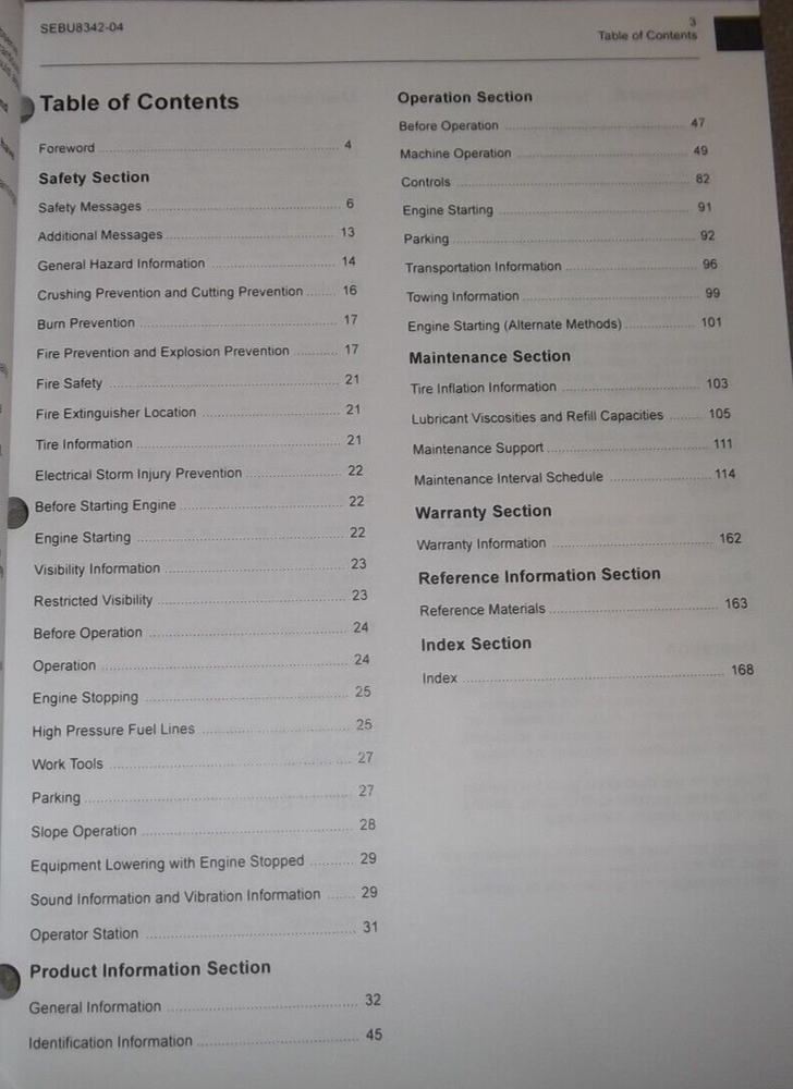 CAT CATERPILLAR 420E 430E BACKHOE LOADER OPERATION & MAINTENANCE MANUAL BOOK