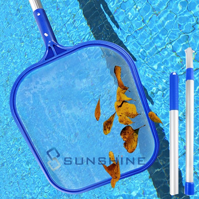 Pool Skimmer Net with Pole Pool Net Fine Mesh Leaf Rake Debris pickup Removal