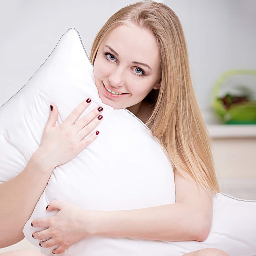 Bed Pillows for Sleeping 2 Pack Standard Cooling Microfiber Set