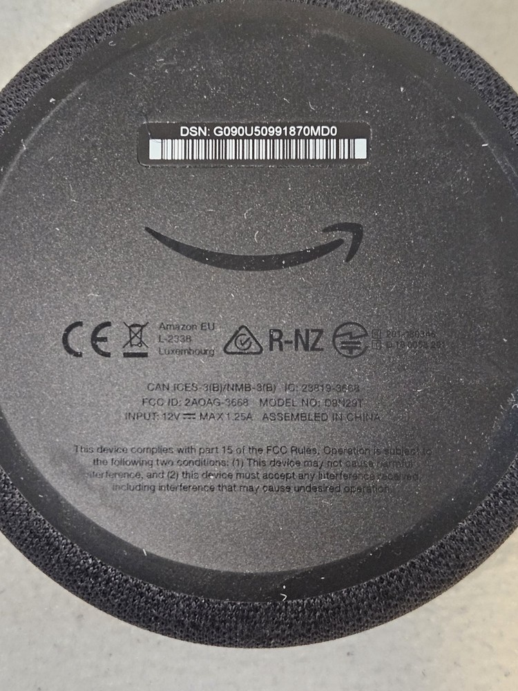 Amazon Echo Dot (3rd Generation) Smart Speaker - Charcoal