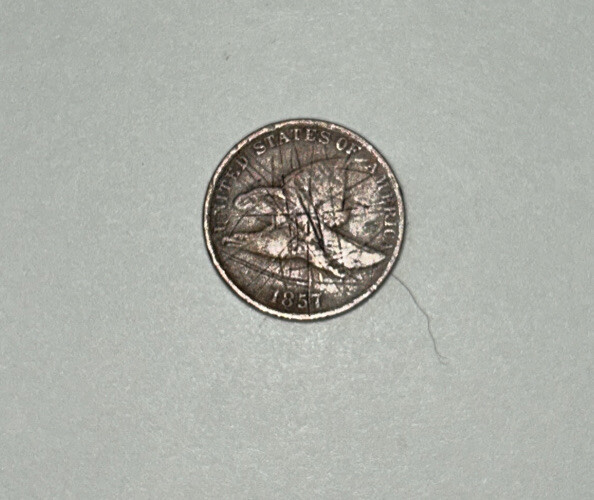 1857 Flying Eagle One Cent-penny- coin-money