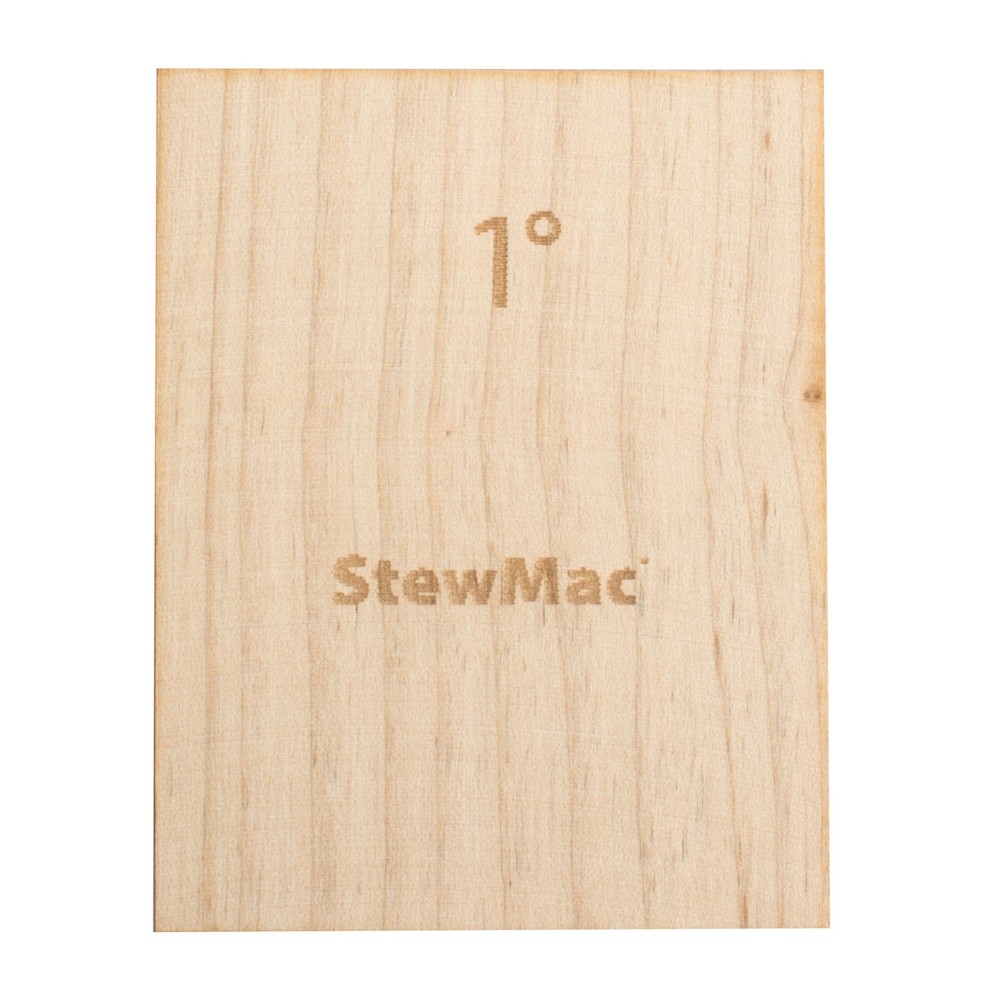 StewMac Neck Shims for Guitar, Blank, 1 degree