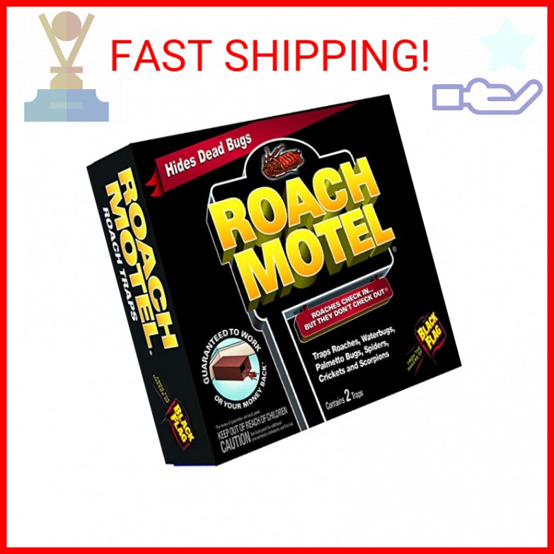 Black Flag Roach Motel Traps, 2-Count, 1-Pack