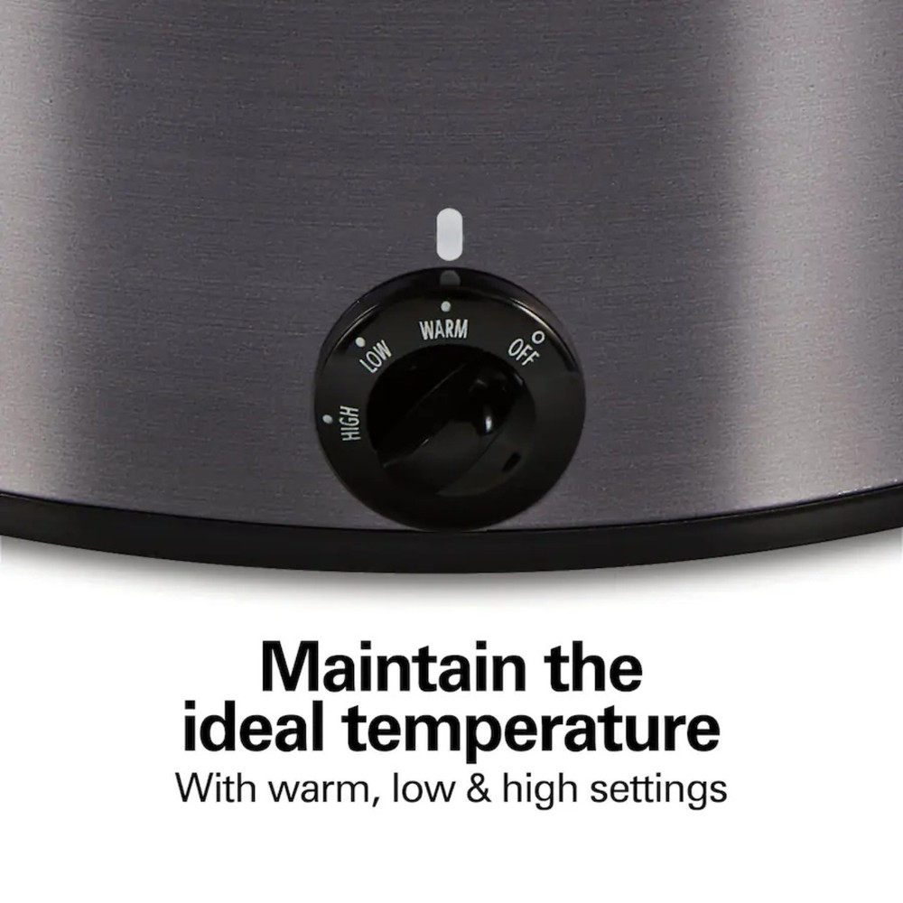 Hamilton Beach - 10 Quart Slow Cooker - Black, Simple to clean