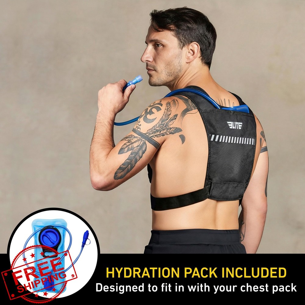 Elite Hydra Running Chest Pack w/ Holster Phone Camera