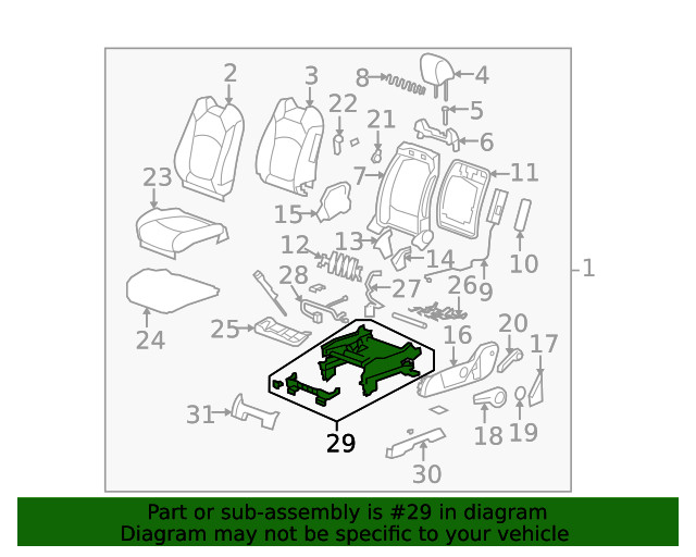Genuine GM Seat Adjuster 15899377