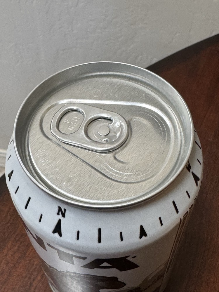Uinta Baba Black Lager - sheep on can - Empty Beer Can Bottom Opened