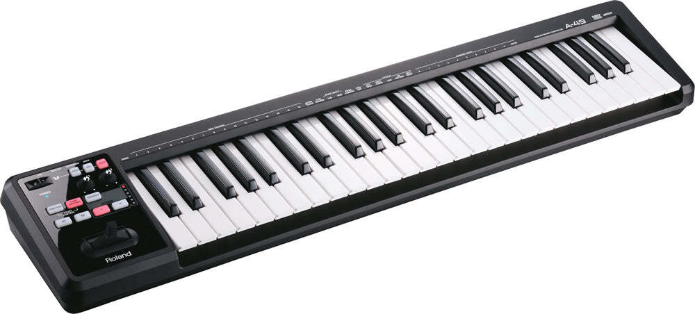 Roland A-49 MIDI Controller Keyboard - Black STUDIO ESSENTIALS BUNDLE