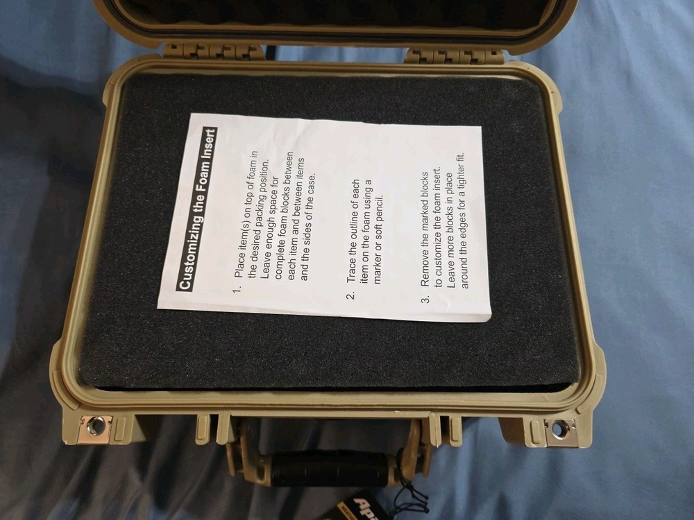 Apache 2800 hard case tan color for guns camera electronics Dust Waterproof case
