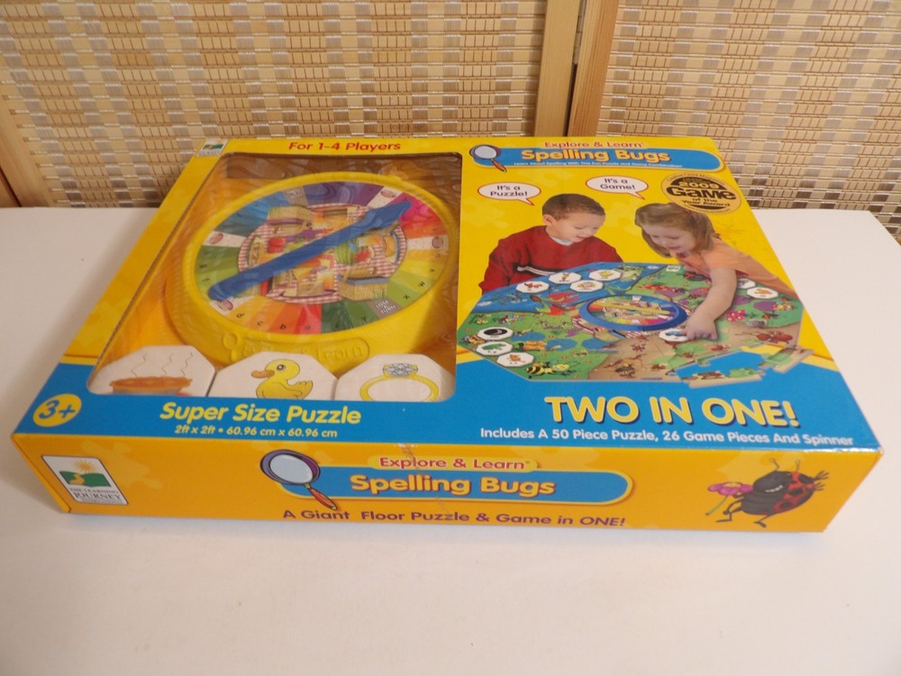 NEW - The Learning Journey Explore and Learn Spelling Bugs Puzzle & Game