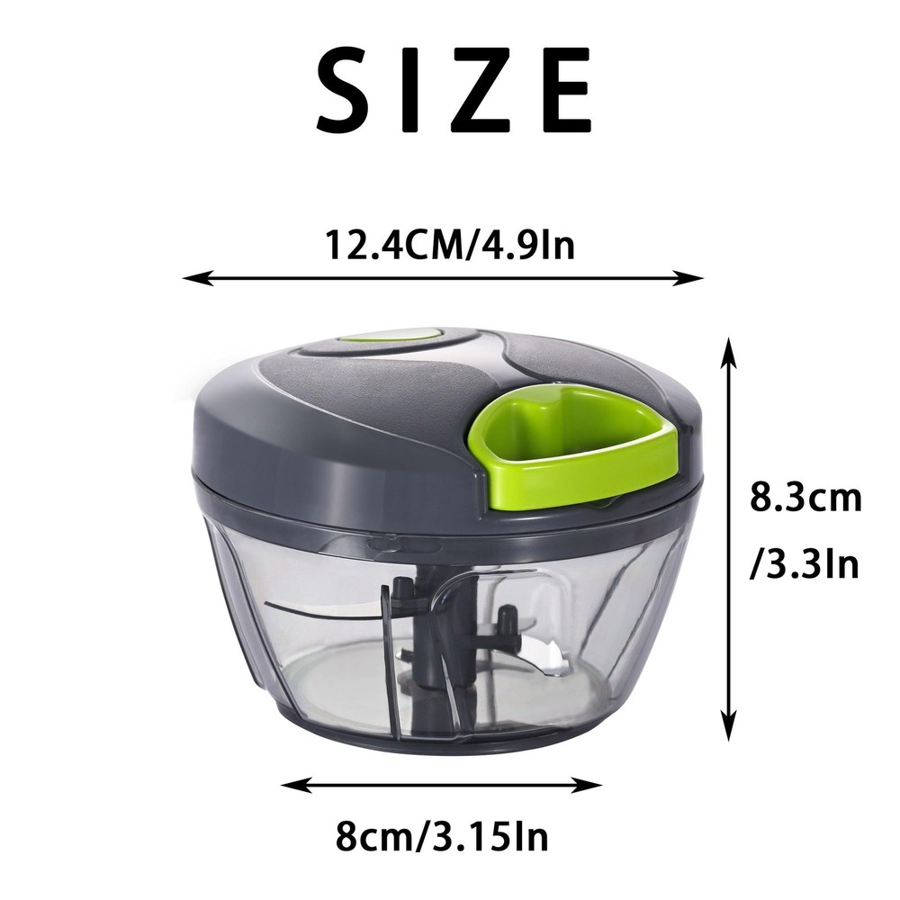 Manual Food Processor Vegetable Chopper Portable Hand Pull String Garlic Mincer