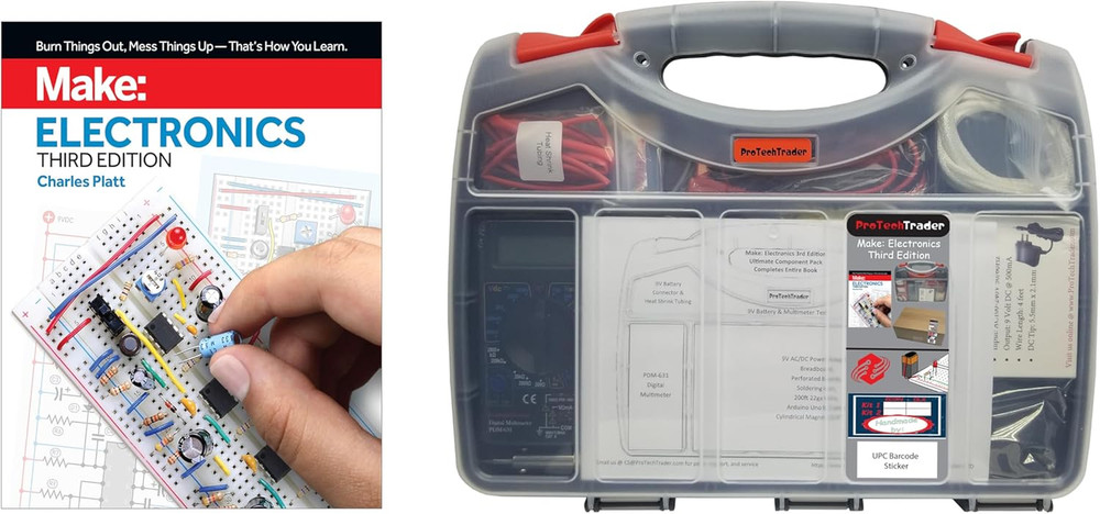 Make: Electronics 3Rd Kit 1 & 2 Ultimate Bundle Includes Book & Deluxe Kits - Be