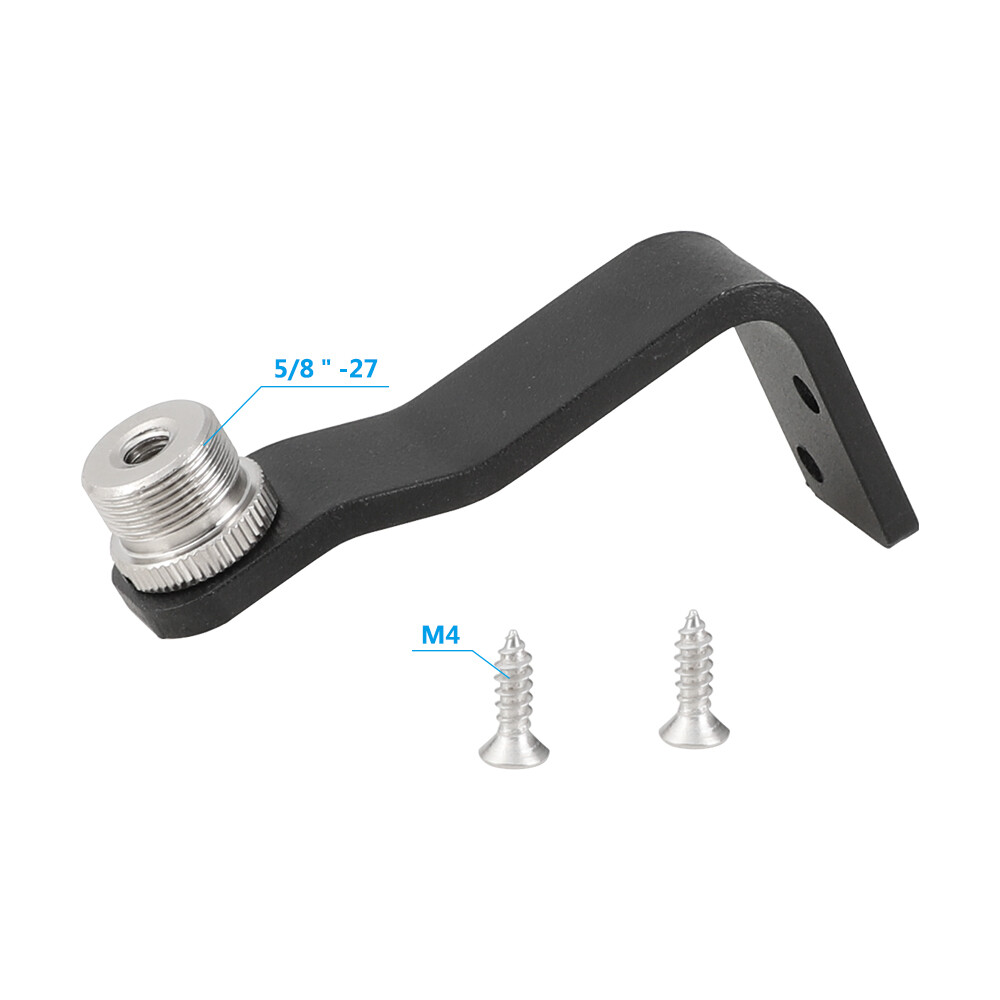 Wall Ceiling Table Mount with 5/8''-27 Male Thread Microphone Mic Clamp Holder
