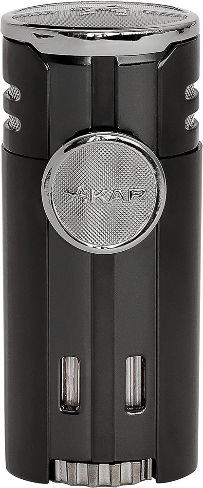 Xikar High Performance HP4 Diamond Quad Flame Cigar Lighter, Matte Black