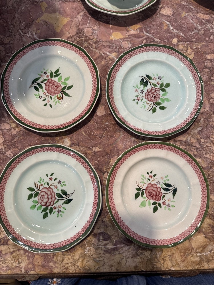 Adams England Calyx Ware Mandalay Pattern Hand Painted Complete 20-pc Set