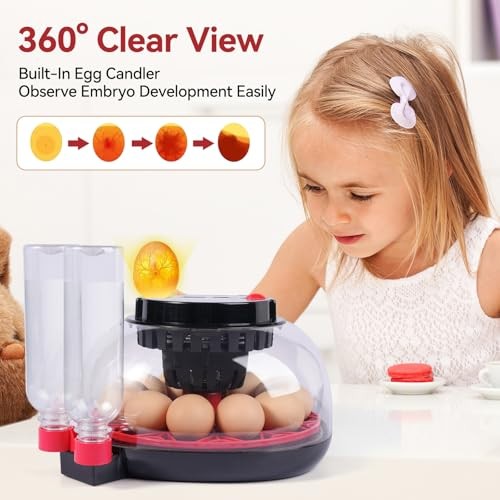 for Hatching Eggs, Chicken Egg Incubator with Automatic Egg 12 Egg Incubators