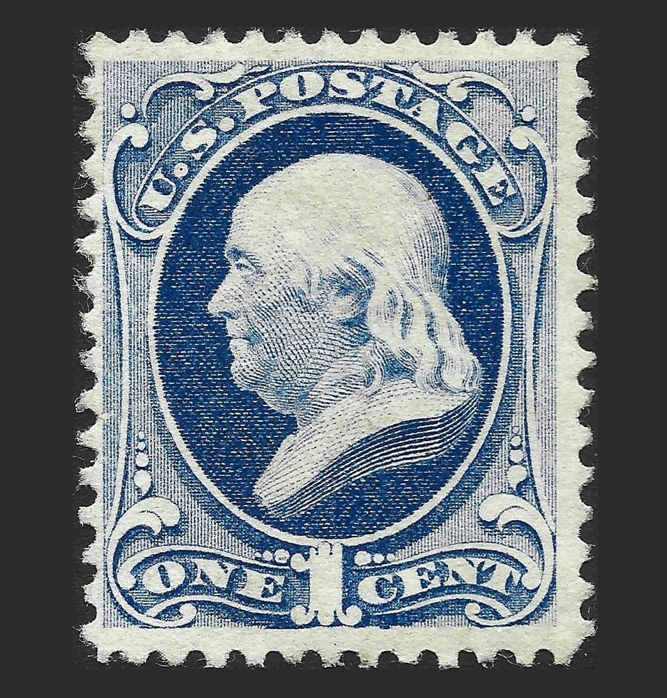 #182 Dark Ultramarine. Mint Never Hinged. Pristine Condition.