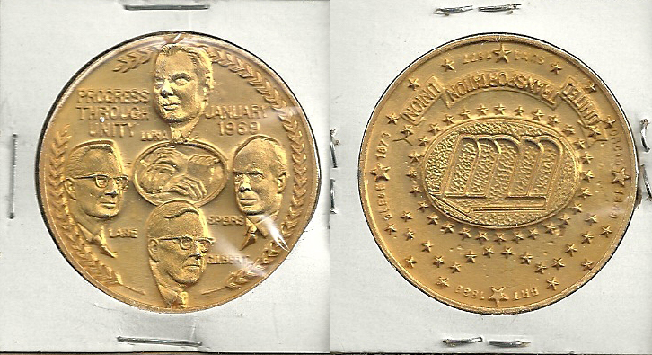 1969 Progress Through Unity United Transportation Union Medal