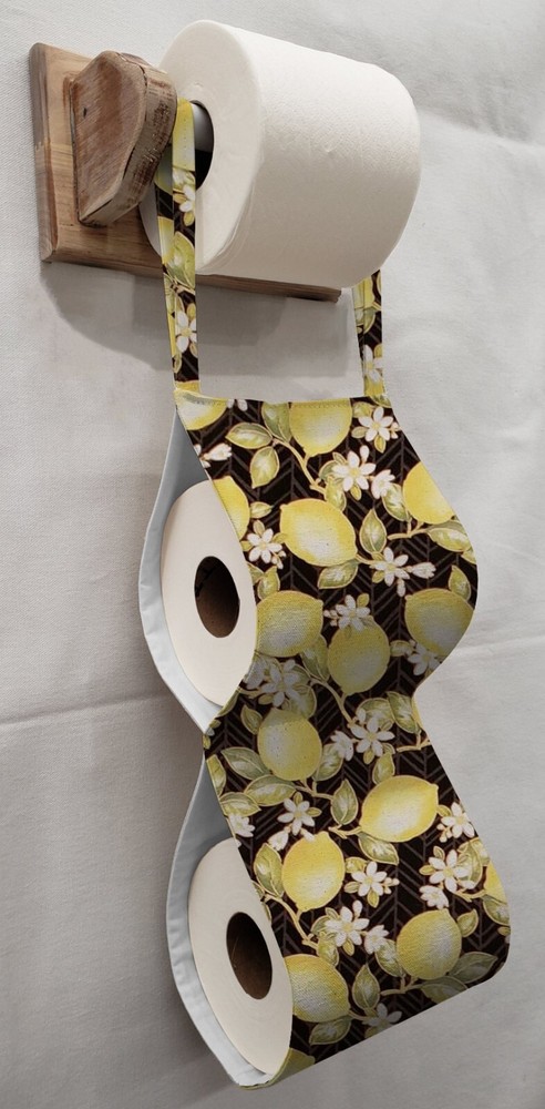 Lemon Blossoms Toilet Paper Holder