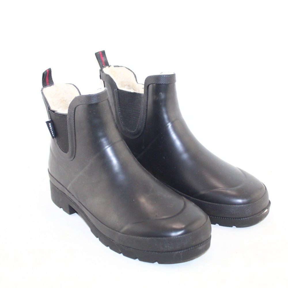 TRETORN womens pull on winter boots Multi shoe sizes black rubber upper NEW