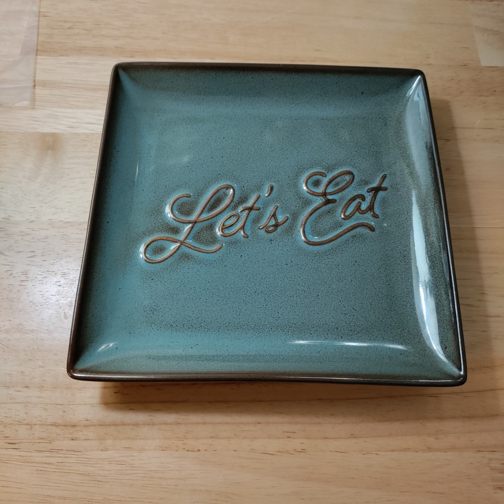 Hallmark “Let’s Eat” Snack Appetizer Plate 7"
