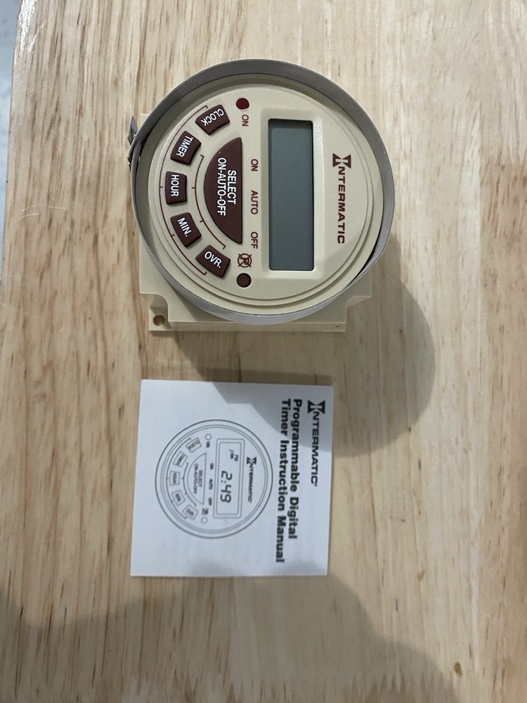 Intermatic Programmable Digital Timer  PB 313E Single Pull Double Throw 16A 120V