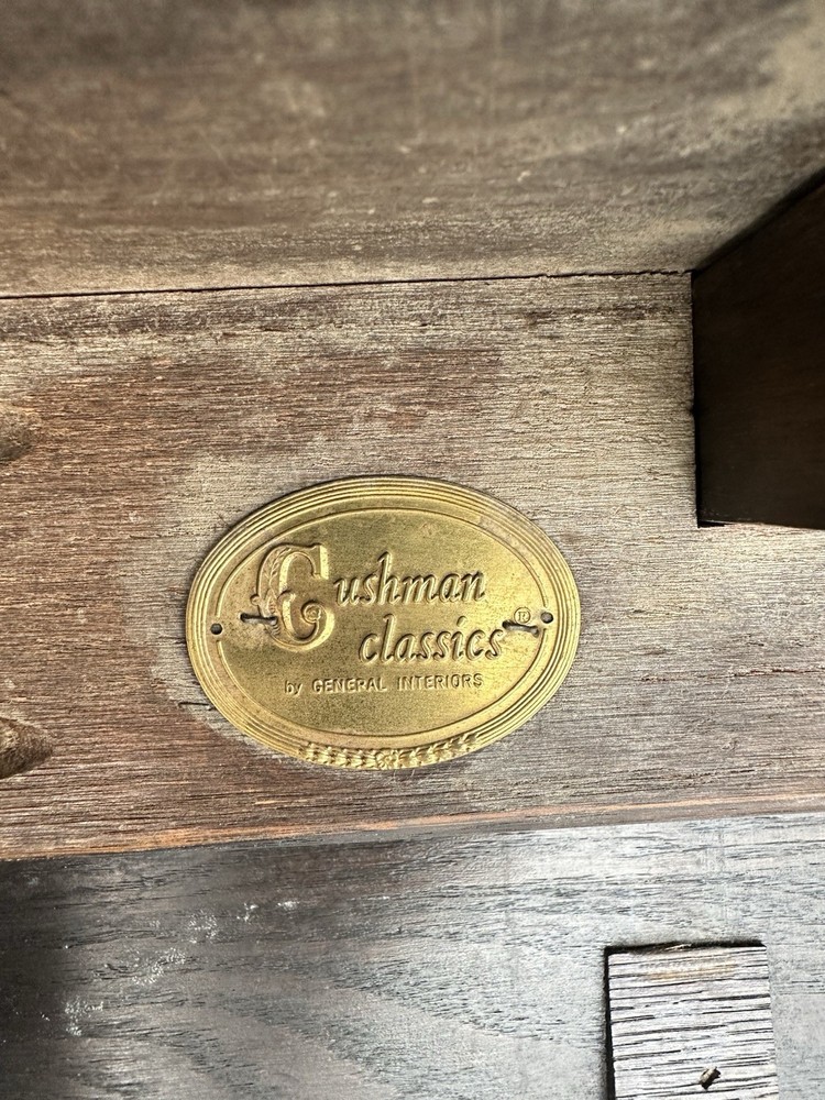 Vintage Cushman Classics Drop-Leaf Oval Coffee Table – Solid Oak