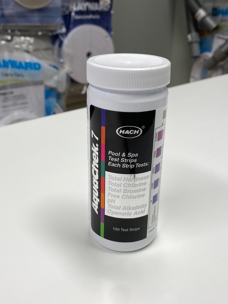 NEW Aquacheck 7 way Test Strips AC551236 Pool Water Testing Strips - 100 Strips