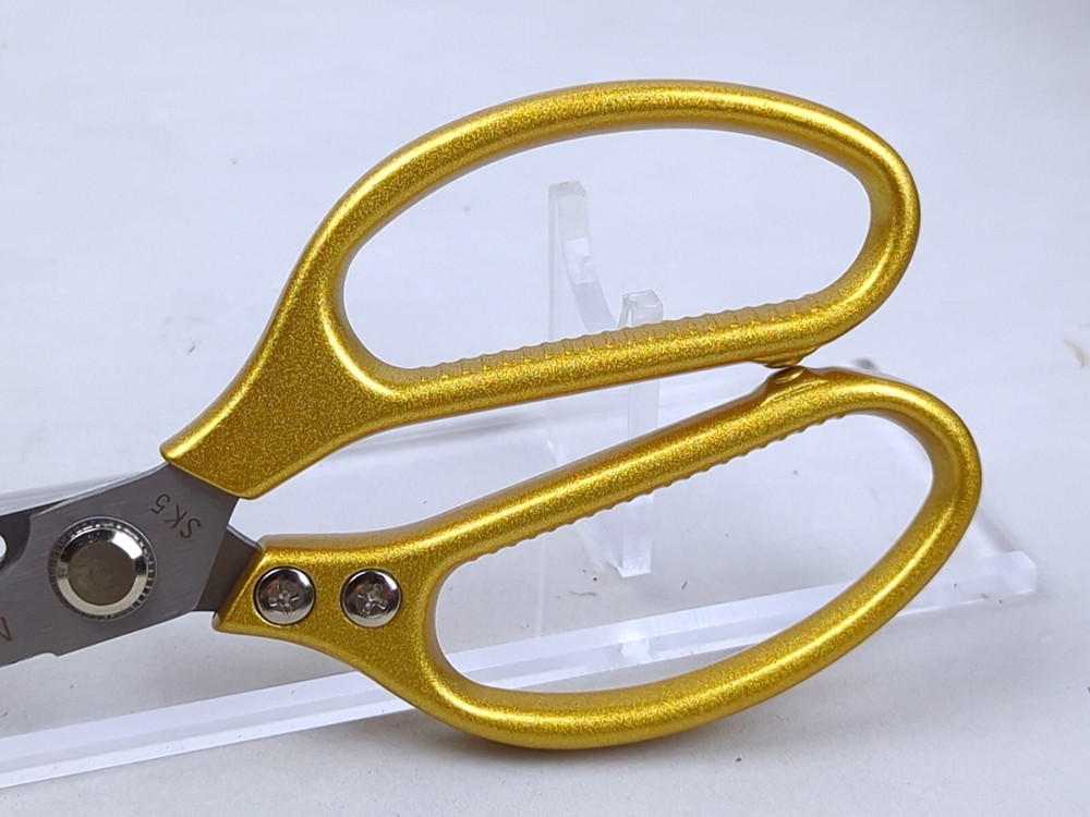 Multi-Function KITCHEN SCISSORS/SHEARS, Heavy Duty, JUMBO Size, GOLD Handle, SK5