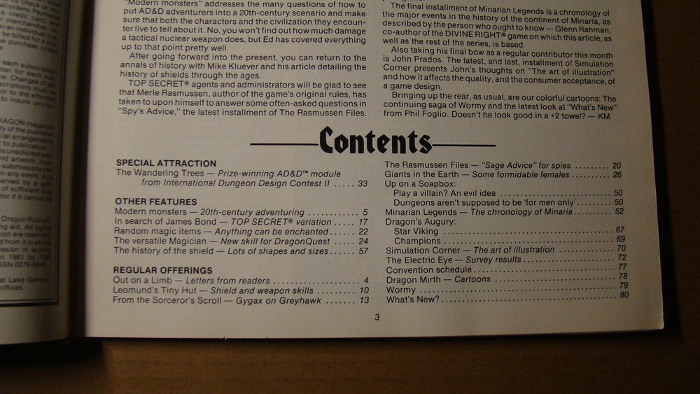 DRAGON MAGAZINE 57 *SOLID COPY* MONSTERS DUNGEONS DRAGONS MODULE STILL ATTACHED