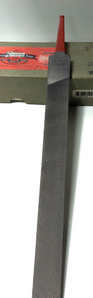 Simonds 14" Half Round Hand File Bastard Cut Black MAXI-SHARP American Pattern