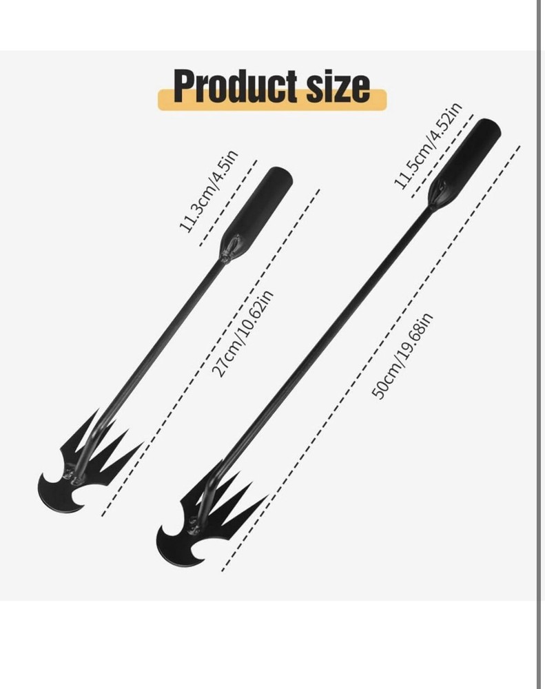 Dritnow Weed Puller Tool 10.6” – Hand Root Remover, Garden No-Bend Weeder