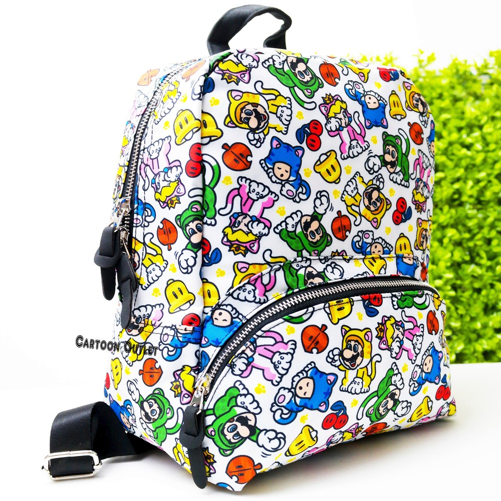 Super Mario Bros Controller Gear Mini Backpack 12" Mario 3D World Catsuit