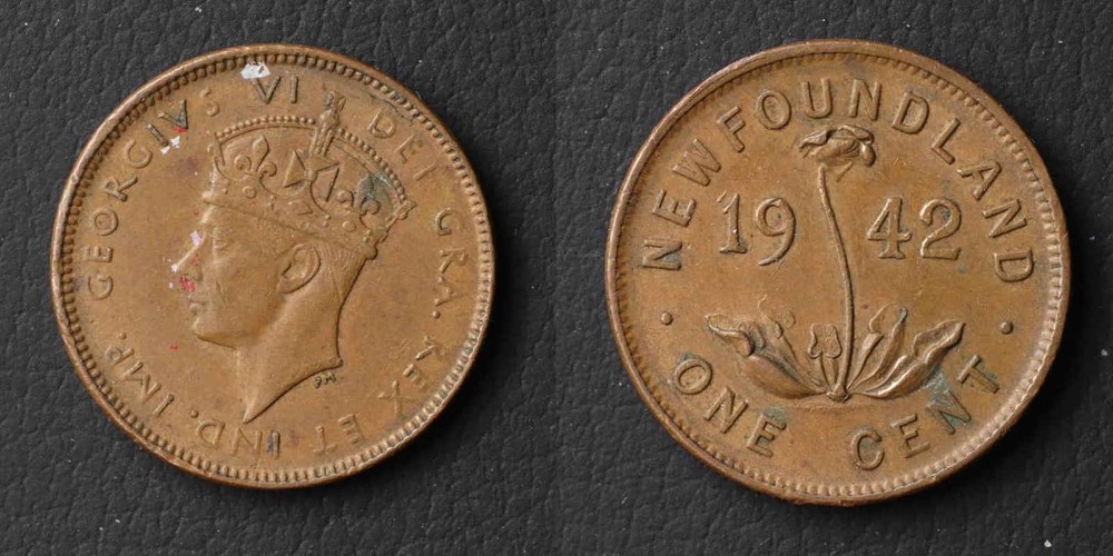 *Newfoundland Canada Coin 1 Cent 1942 [E6284]7x3