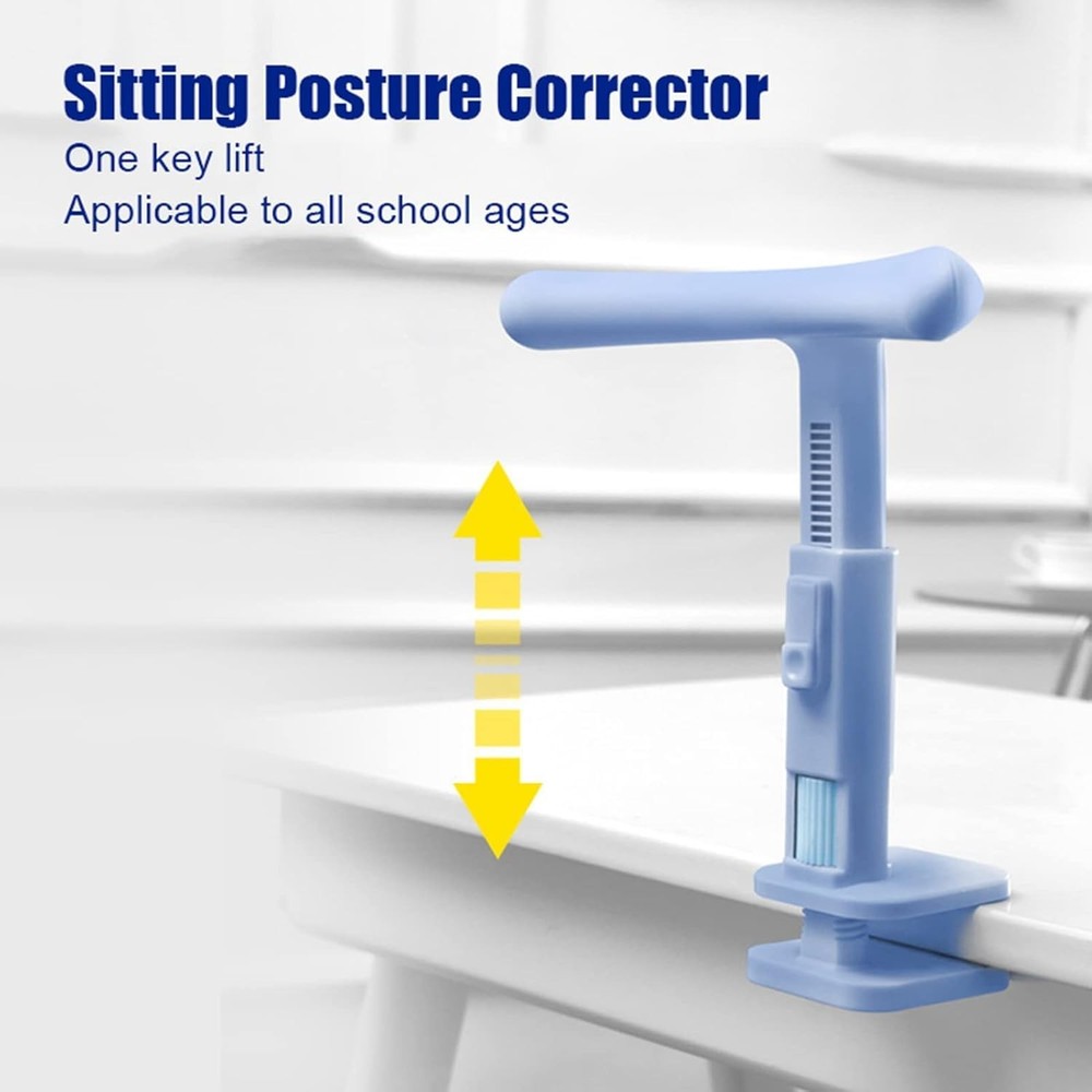 Children Sitting Posture Corrector, Height Adjustable Students Vision Protect...