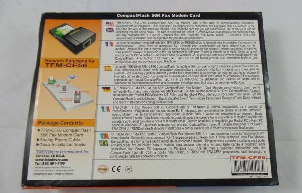 Trendnet Compact Flash 56K Fax Modem for Handheld Devices (TFM-CF56)