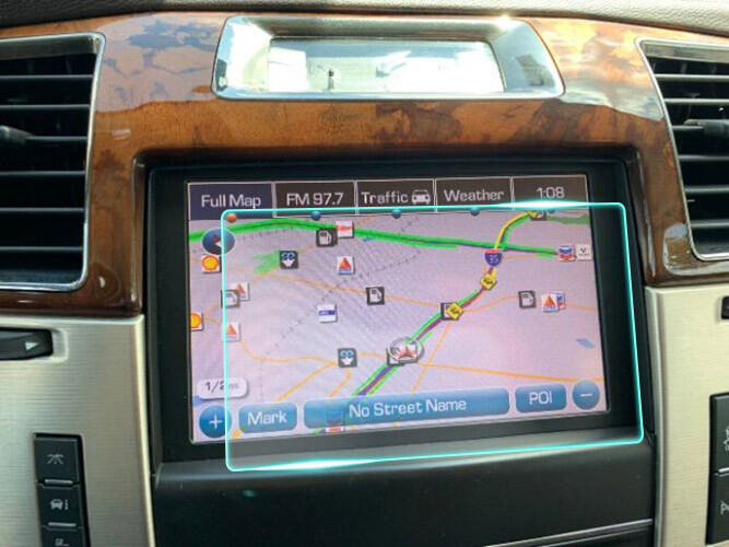 Crystal Clear Screen Protector for 2012 Cadillac Escalade Vehicle Navigation