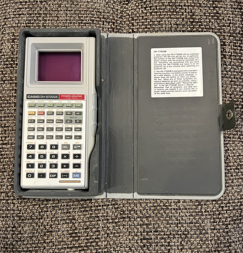 Casio OH-7700GB Overhead Projector Calculator Power Graphic TESTED WORKS