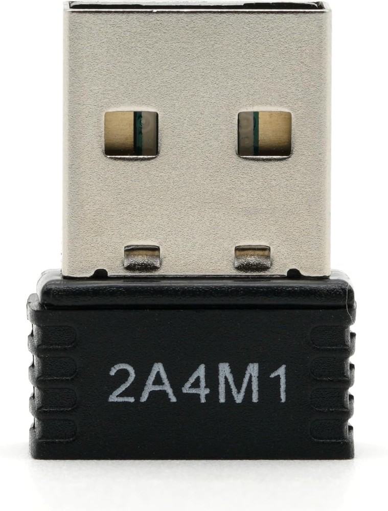 WiFi 4 USB Nano Wireless Network Dongle Adapter for Linux (Black) Black