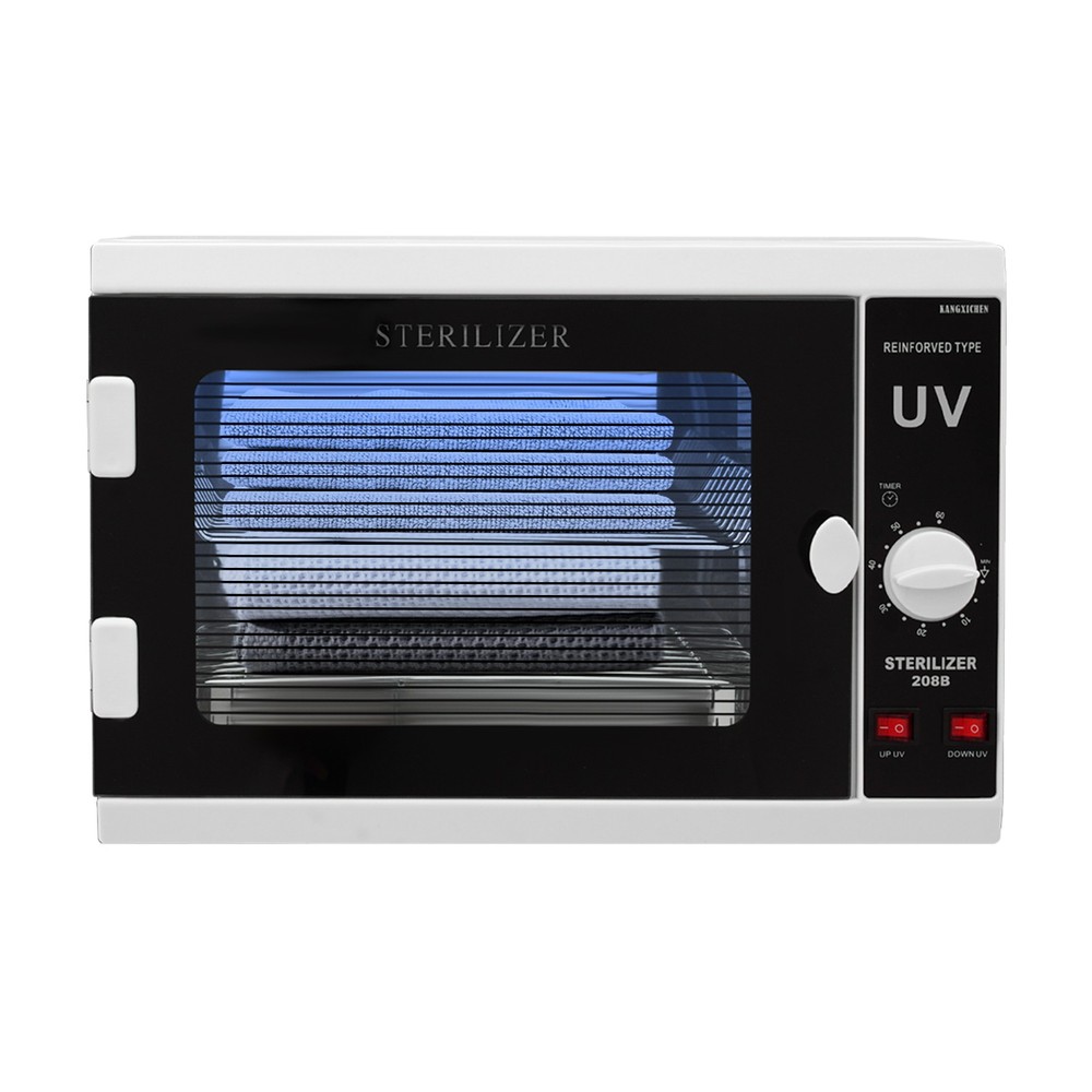 Dual UV Sterilizer Cabinet with Timer - Large Capacity & Safety Features