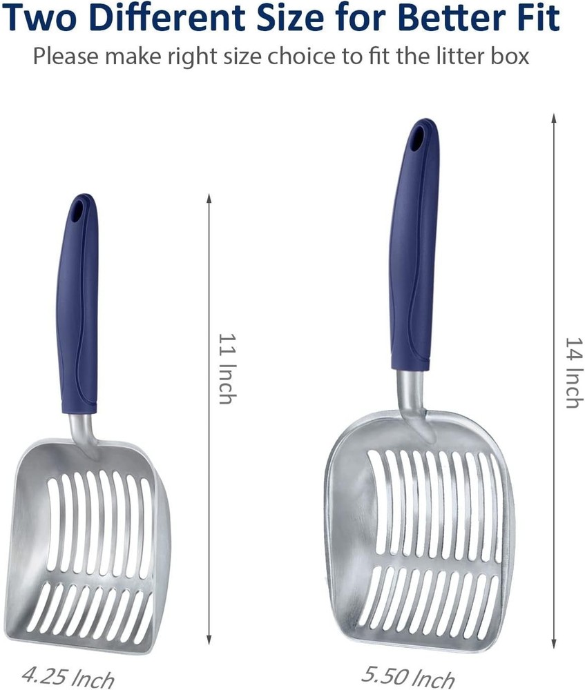 Effective Deep Shovel Cat Litter Scoop - Lightweight & Rust-Resistant Design