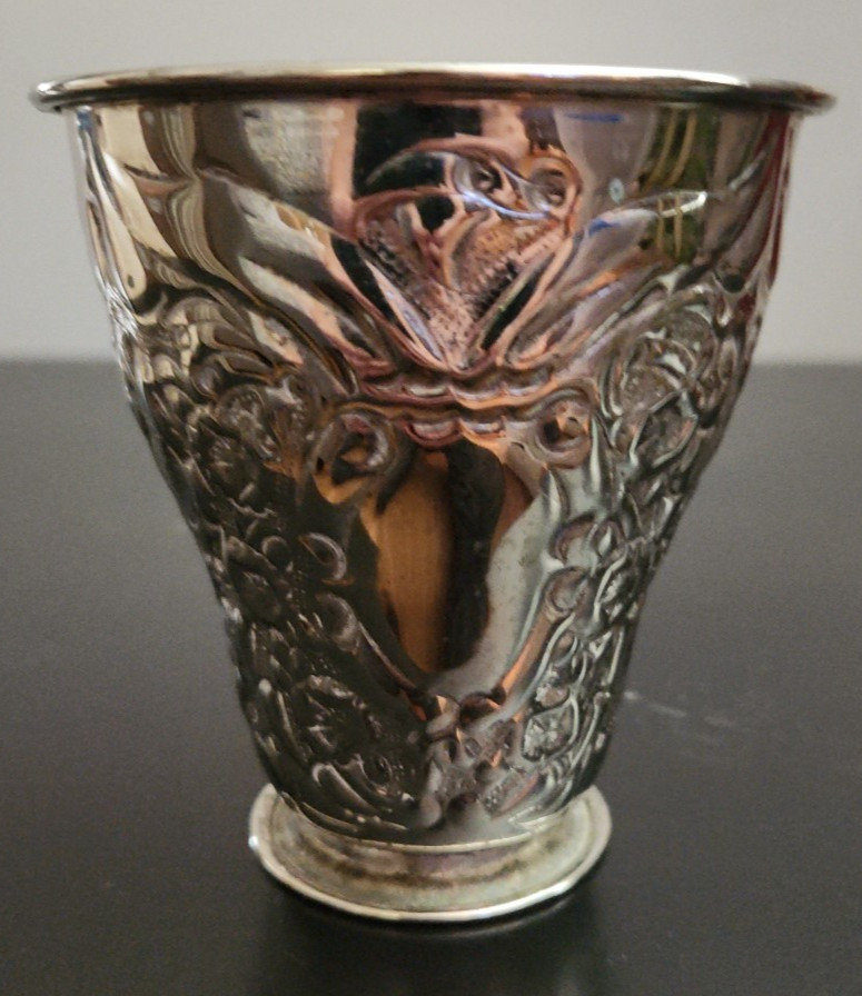 Twos Company Vintage Silverplate Goblet 4"