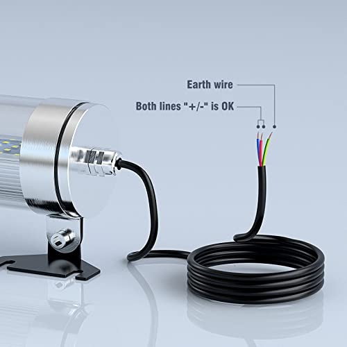 Led Machine Light,CNC Machine Light, 37"Explosionproof Work Light 120V IP68 40W